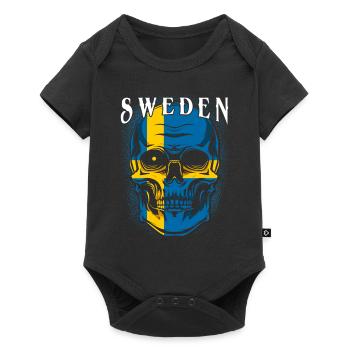 Sweden - Baby Premium short-sleeve bodysuit - black - Front