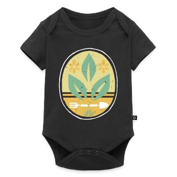 Jardin prime chemise jardinier cadeau jardin - Body à manches courtes Premium Bébé - noir - Devant