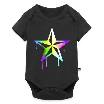 nautic_star_watercolor - Body à manches courtes Premium Bébé - noir - Devant