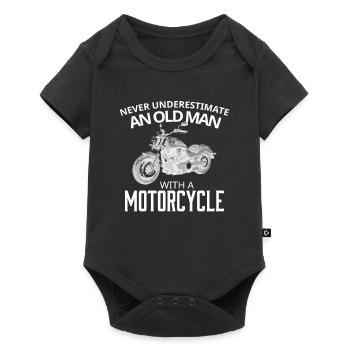 Don't Underestimate Old Man on His Motorcycle - Baby Premium short-sleeve bodysuit - black - Front