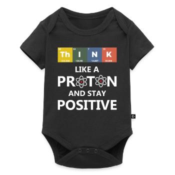 Elementwissenschaftliche Protonenchemie - Baby Premium Kurzarmbody - Schwarz - Vorne