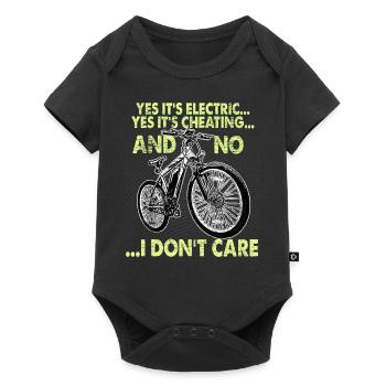 Ebike Pedlec bike - Baby Premium short-sleeve bodysuit - black - Front