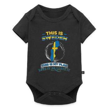 Sweden - Baby Premium short-sleeve bodysuit - black - Front