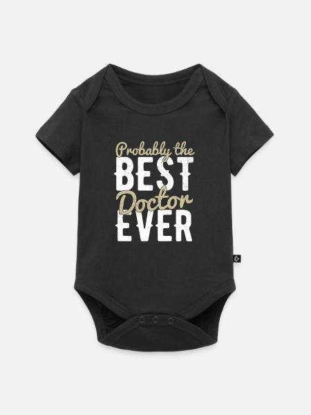 Arzt - Baby Premium Kurzarmbody - Schwarz