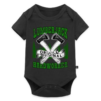 Lumberjack forest worker - Baby Premium short-sleeve bodysuit - black - Front