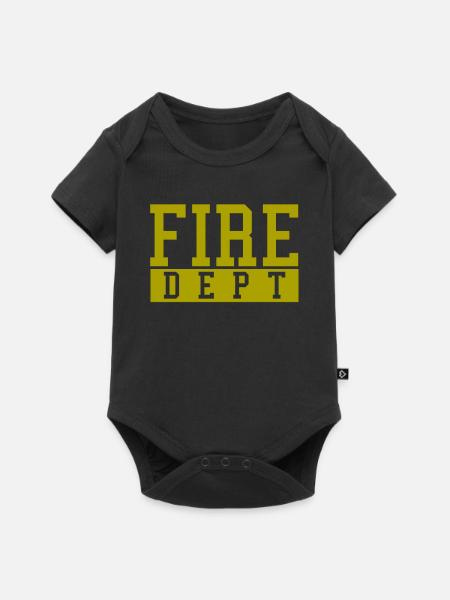 Feuerwehr Station - Baby Premium Kurzarmbody - Schwarz
