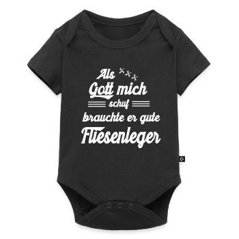 Drôle de sort de carreleur de cadeau Chemise - Body à manches courtes Premium Bébé - noir - Devant