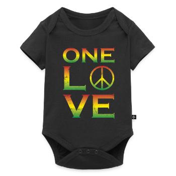 Love reggae - Baby Premium short-sleeve bodysuit - black - Front