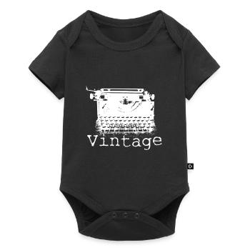 Cadeau machine à écrire - Body à manches courtes Premium Bébé - noir - Devant