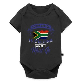 Afrique du Sud - Body à manches courtes Premium Bébé - noir - Devant