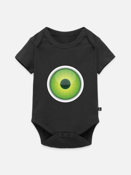 Auge - Baby Premium Kurzarmbody - Schwarz