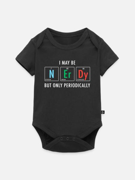 Nerdy Nerd Science - Baby Premium Kurzarmbody - Schwarz
