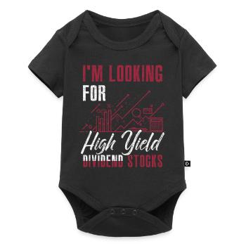 Stock dividend - Baby Premium short-sleeve bodysuit - black - Front