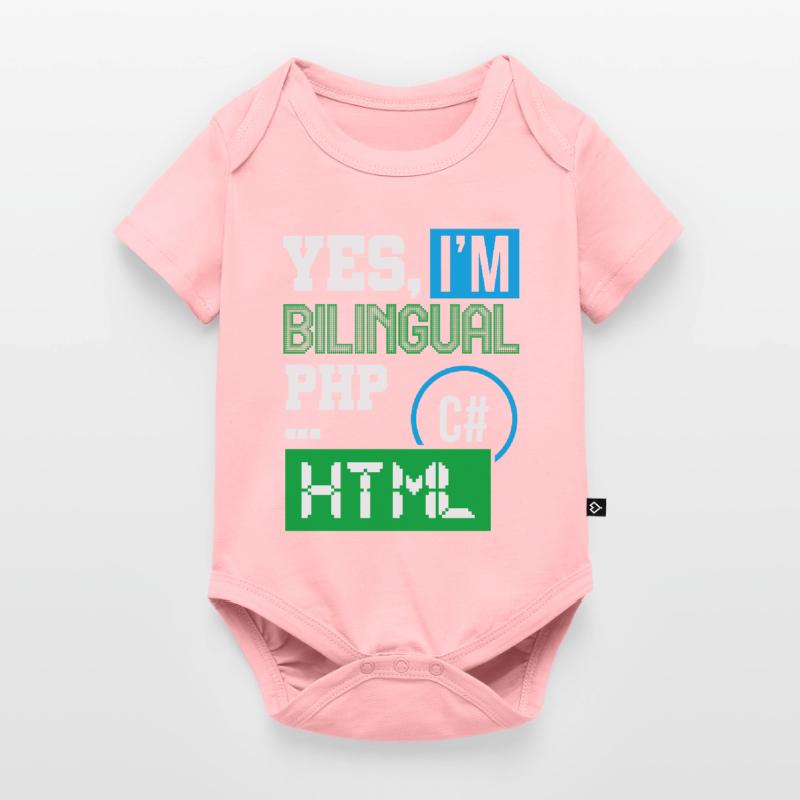 Computerprogrammierer Humor Ja, ich bin zweisprachig HTML Baby Premium Kurzarmbody