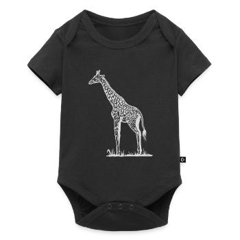 girafe - Body à manches courtes Premium Bébé - noir - Devant