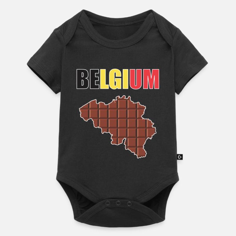 Belgique - Body à manches courtes Premium Bébé - noir