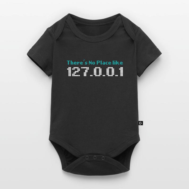 Computer Programming No Place Like 127.0.0.1 Baby Premium short-sleeve bodysuit