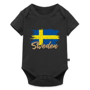 Suède - Body à manches courtes Premium Bébé - noir - Devant