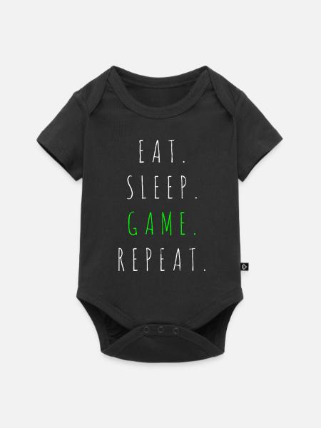 Gamer - Baby Premium Kurzarmbody - Schwarz