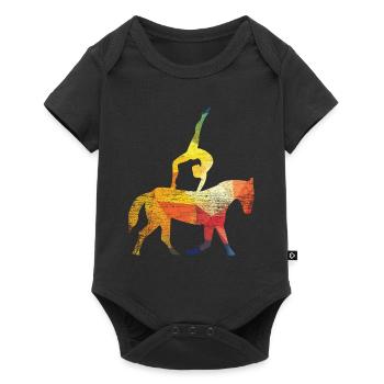 Gymnastique équestre - Body à manches courtes Premium Bébé - noir - Devant