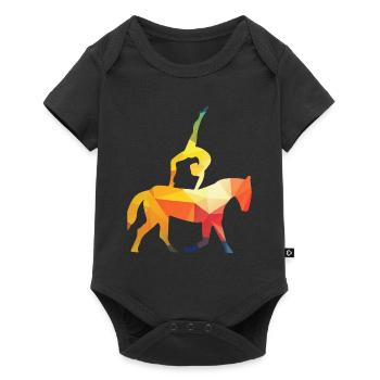 Gymnastique Vaulting Equestre - Body à manches courtes Premium Bébé - noir - Devant
