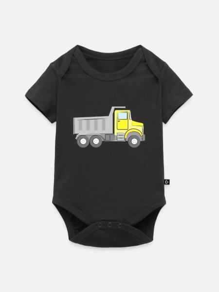 Kipplaster - Baby Premium Kurzarmbody - Schwarz