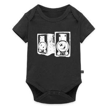DJ icon music boxes music speakers - Baby Premium short-sleeve bodysuit - black - Front