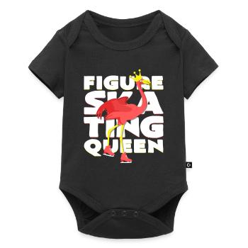 figure skater - Baby Premium short-sleeve bodysuit - black - Front