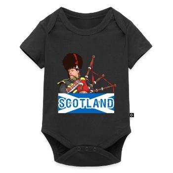 Bagpipes Scotland Music Instrument Gift - Baby Premium short-sleeve bodysuit - black - Front
