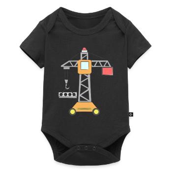 Grue Enfants Chantier - Body à manches courtes Premium Bébé - noir - Devant