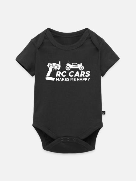 RC Autos Glück Geschenk - Baby Premium Kurzarmbody - Schwarz