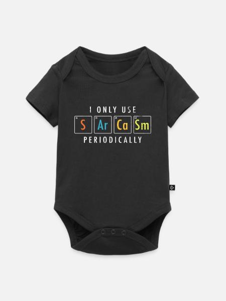 Sarcasm Elements Funny Chemistry - Baby Premium short-sleeve bodysuit - black