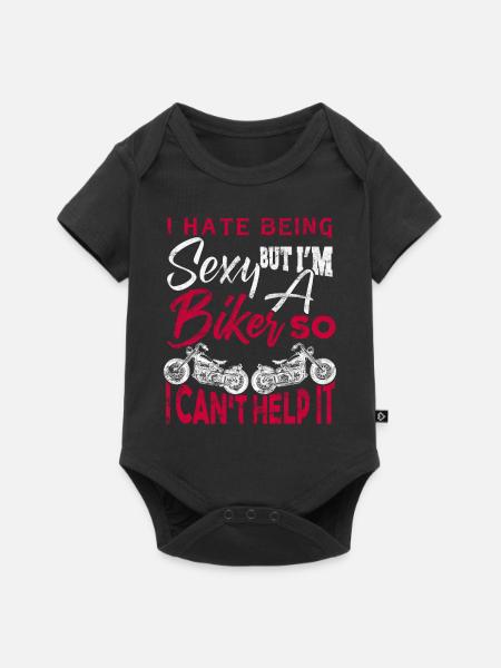 Motorrad - Baby Premium Kurzarmbody - Schwarz