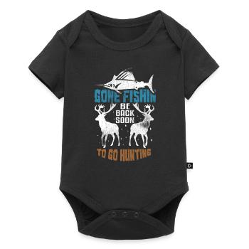 Allé pêcher Huntin - Body à manches courtes Premium Bébé - noir - Devant