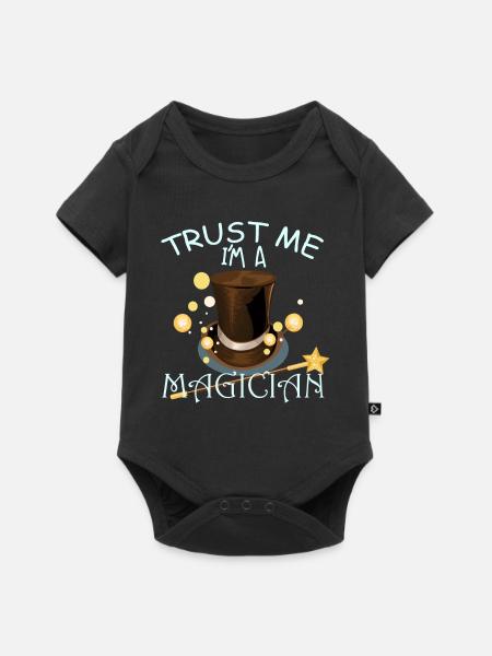 Trust me I'm a magician - Baby Premium Kurzarmbody - Schwarz