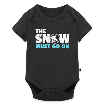 Snow continues Snowboard Snowboarder Gift - Baby Premium short-sleeve bodysuit - black - Front