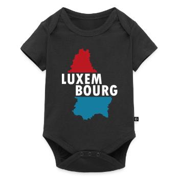 Luxemburg - Baby Premium Kurzarmbody - Schwarz - Vorne
