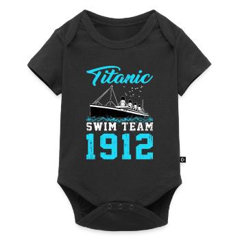 Nageur Titanic Swim Team 1912 Natation - Body à manches courtes Premium Bébé - noir - Devant