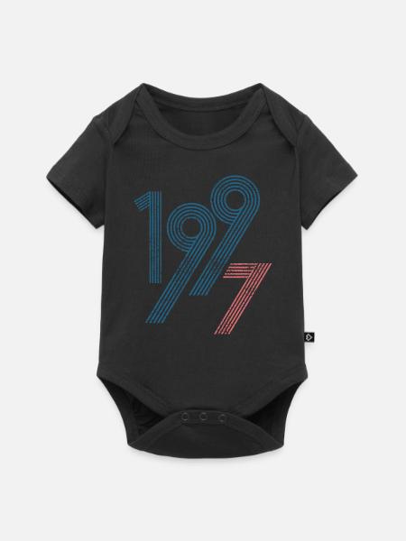 1997 - Body à manches courtes Premium Bébé - noir