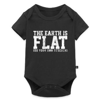 Flat earth theory - Baby Premium short-sleeve bodysuit - black - Front