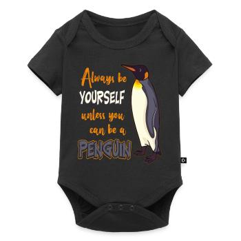 Penguin - Baby Premium short-sleeve bodysuit - black - Front