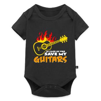 guitares - Body à manches courtes Premium Bébé - noir - Devant