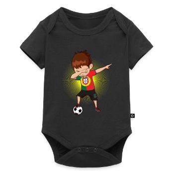 Football Portugais Portugal Footballeur - Body à manches courtes Premium Bébé - noir - Devant