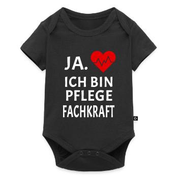 Pflegefachkraft Altenpflege Senioren Geschenk - Baby Premium Kurzarmbody - Schwarz - Vorne