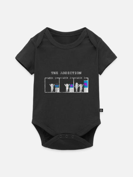 Aquarium - Baby Premium Kurzarmbody - Schwarz