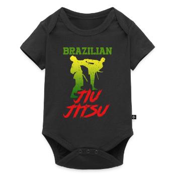 brasilianisches Jiu Jitsu Geschenk - Baby Premium Kurzarmbody - Schwarz - Vorne