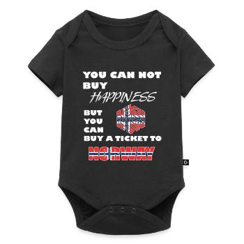 Norway - Baby Premium short-sleeve bodysuit - black - Front
