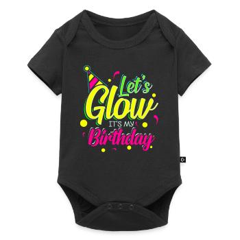 Birthday Colorful Rays Glow Colors Celebrate - Baby Premium short-sleeve bodysuit - black - Front
