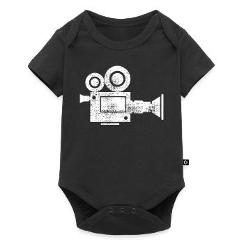 camera operator - Baby Premium short-sleeve bodysuit - black - Front