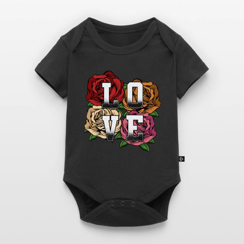 Déclaration de roses d'amour de l'idée de déclaration de déclaration d'amour Body à manches courtes Premium Bébé
